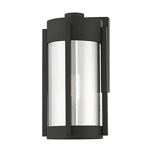 Livex Lighting 22380-91 1 Light Brushed Nickel Outdoor Wall Lantern