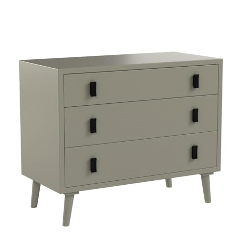 Safavieh Home Blaize Modern Dark Grey and Black 3-drawer Chest