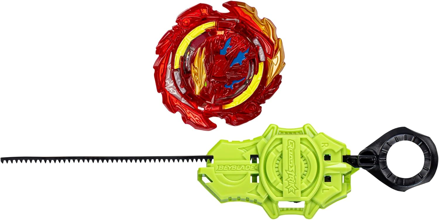Beyblade Burst QuadStrike Stellar Hyperion H8 Spinning Top Starter Pack, Attack/Defense Type Battling Game with Launcher, Kids Toy Set