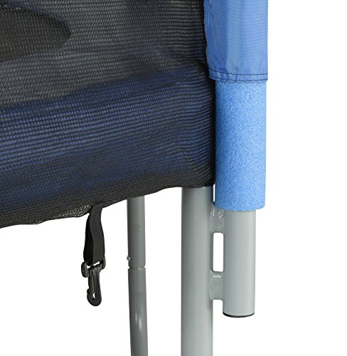 Upper Bounce Round Trampoline Safety Net-Round Trampoline using Variant Straight Poles-Breathable Weather-Resistant Trampoline Net Replacement-Installs Outside of Frame