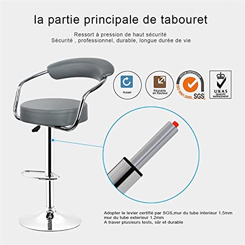 Bar Stools Bar Chair Bar Stools Set of 2 Bar Chair Modern Fashion Round Swivel Chair Pub Bar Stool Furniture Modern Living Room Home Office Kitchen Chair, White Swivel Barstool Counter Stool