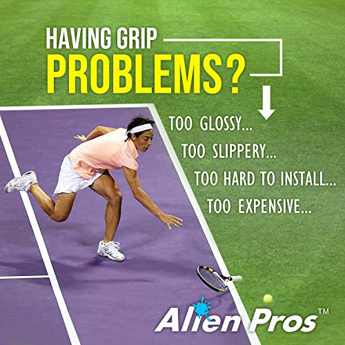 ALIEN PROS Tennis Racket Grip Tape - Precut and Dry Feel Tennis Grip - Tennis Overgrip Grip Tape Tennis Racket - Wrap Your Racquet for High Performance