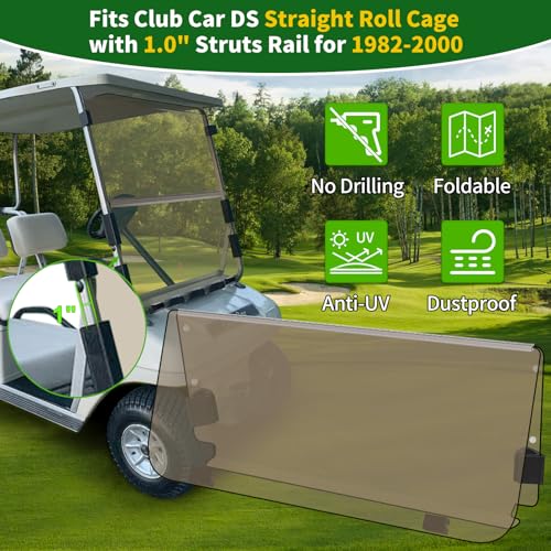 Golf Cart Foldable Windshield 3/16