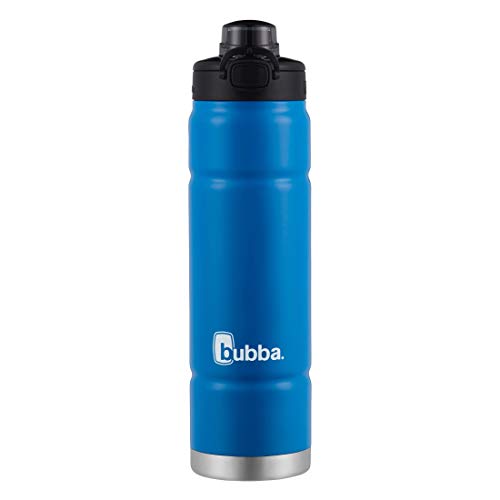 Bubba Trailblazer 40oz Vacuum-Insulated Stainless Steel Water Bottle with Push-Button Leakproof Lid, Keeps Drinks Cold up to 24hrs or Hot up to 12hrs, Great for Travel, Work, School, Licorice