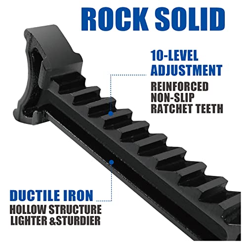 TCE 6 Ton (12,000 LBs) Capacity Double Locking Steel Jack Stands, 2 Pack, Blue, AT46002AU