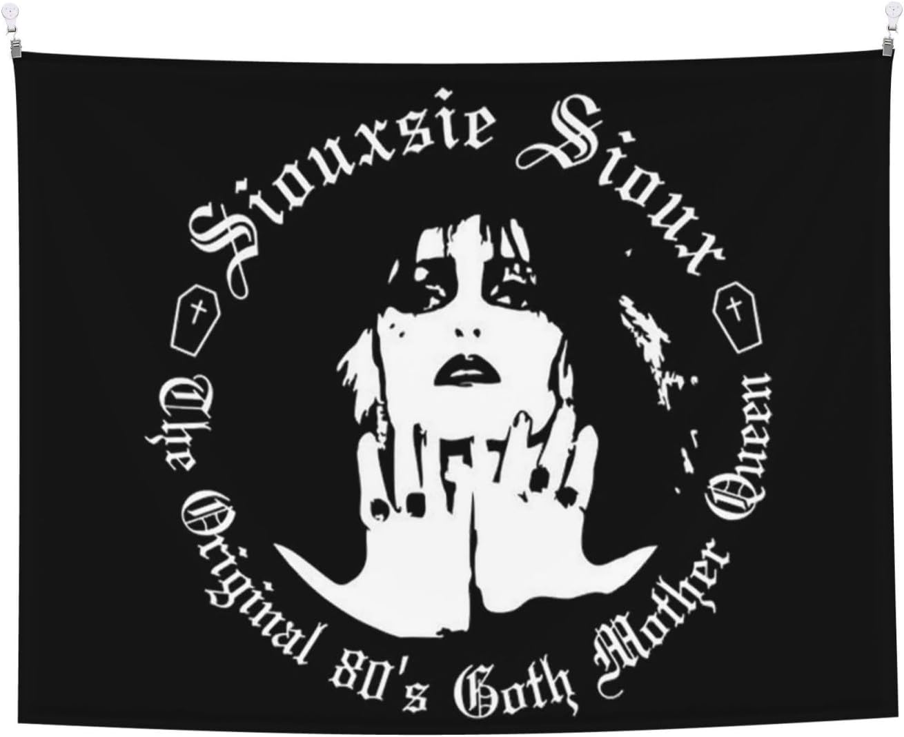 CASOWAT Siouxsie Rock and the Banshees Band Tapestry Wall Art Hanging Tapestries For Living Room Bedroom Home Decor 29 x 37 inch