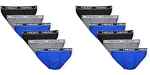 HEAD Mens Underwear -Boxer Briefs, Briefs or String Bikinis Performance or Cotton Stretch 12-Pack Tagless S-5XL