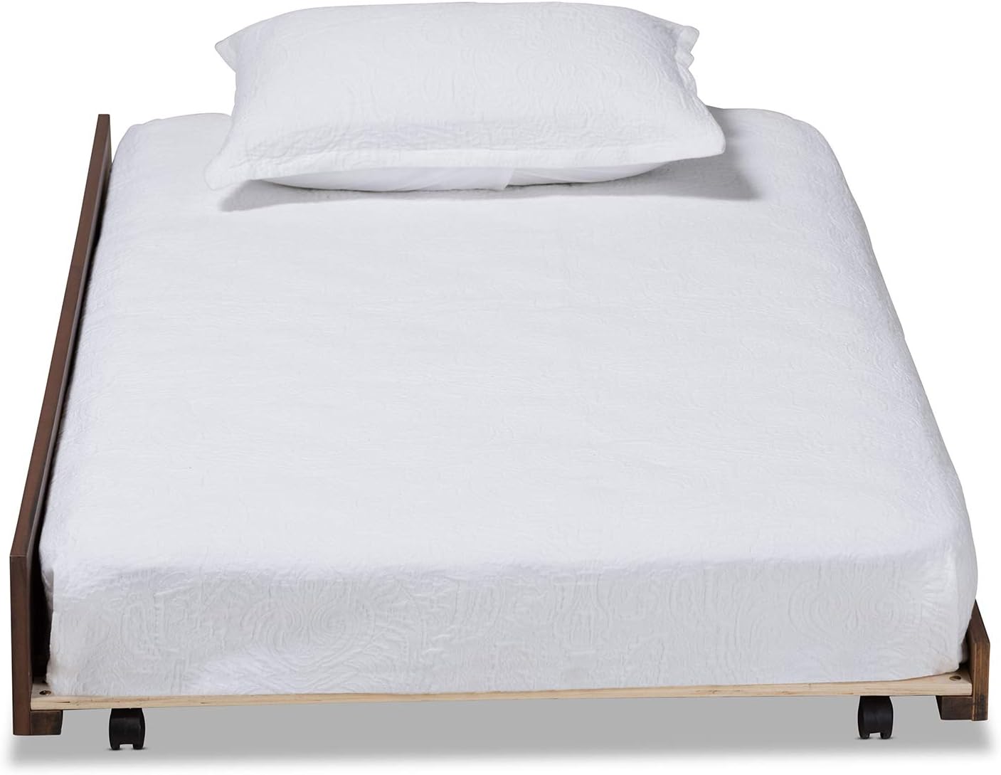 Baxton Studio Trundles, Twin, Walnut/Black