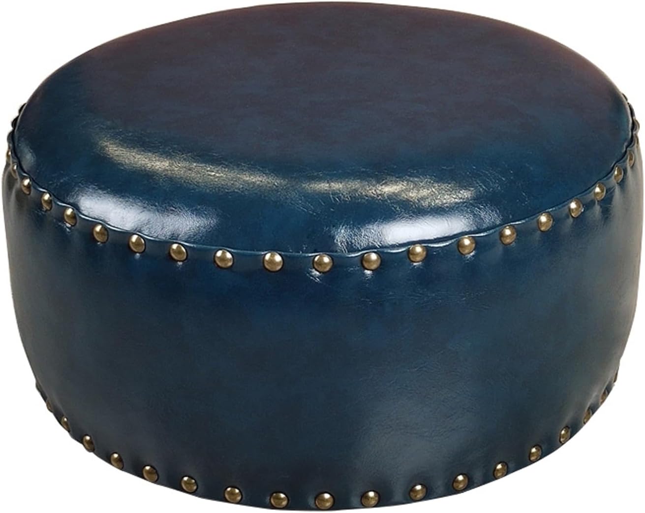 Footstool, Foot Stool, Leather Upholstered Footrest Sofa Rest Stool Couch Padded Seat for Home Bedroom Coffee Table Living Room