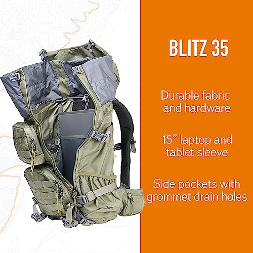 Mystery Ranch Blitz 35 Backpack - Tactical Daypack Molle Hiking Packs, 35L, S/M, Black