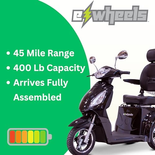 Ewheels EW-14,Fully Assembled, Long Range 40 Mile, Recreational Adult Mobility Scooter, (Blue)…