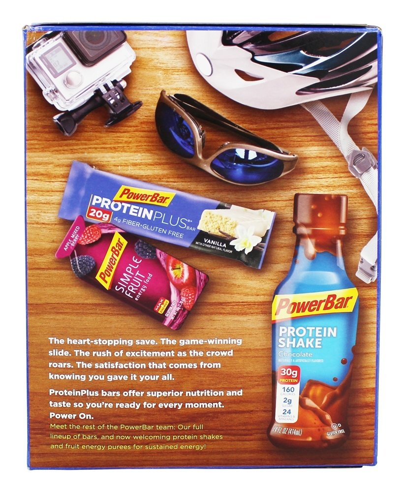 PowerBar Protein Plus Bar, Cookies N Cream, 15 Bars, 2.15 oz (61 g) Each