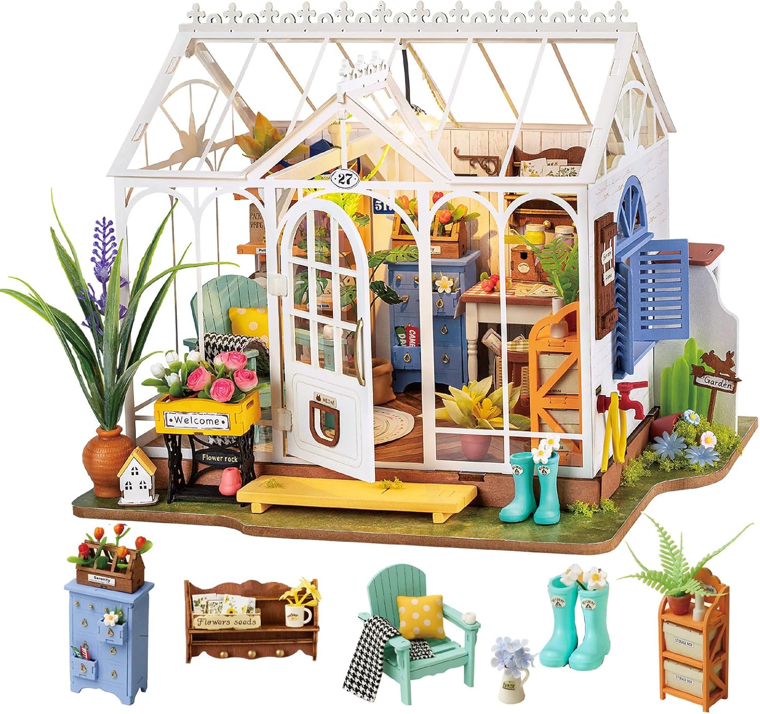 Rolife DIY Miniature Dollhouse Kit, Build 9.6