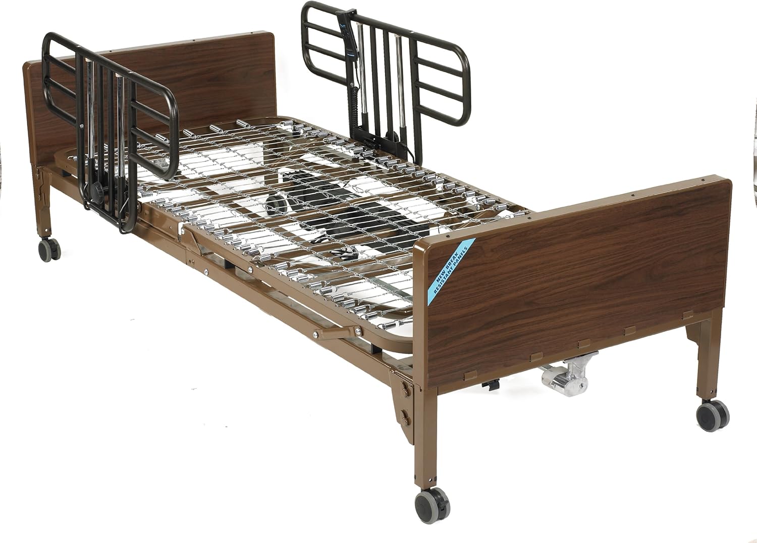 Drive Medical Delta Ultra Light Full Electric Bed with Half Rails, Model - 15033BV-HR