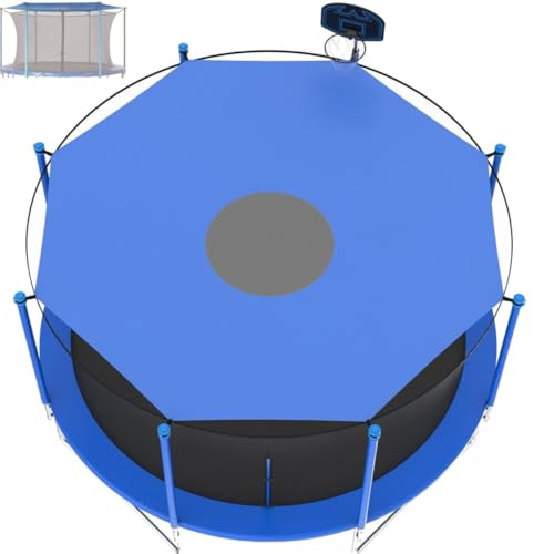 Trampoline Sun Shade，Trampoline Cover ，Trampoline Shade Cover 10 12 14 Foot，Easy to Install, Anti-Uv Trampolines Sunshade Accessories for Outdoor Backyard Playground
