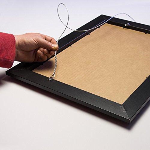 Craig Frames 59405 22 by 28-Inch Picture Frame, Smooth Wrap Finish, 1.5-Inch Wide, Tall Profile, Black