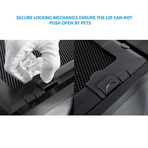 REPTI ZOO Glass Reptile Terrarium 64 Gallon Black-Tinted ECO Reptile Tank 48