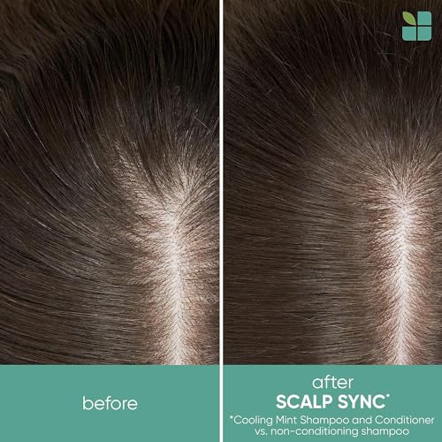 Biolage Cooling Mint Scalp Sync Shampoo | Cleanses Excess Oil From The Hair & Scalp | For Oily Hair & Scalp | Cool Sensation | Cruelty Free | Vegan | Salon Shampoo