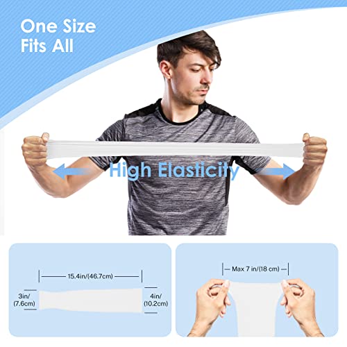 UV Sun Protection Arm Sleeves for Men and Women, UPF 50 Sport Cooling Arm Sleeve with Laundry Bag - 2/4/6 Pairs