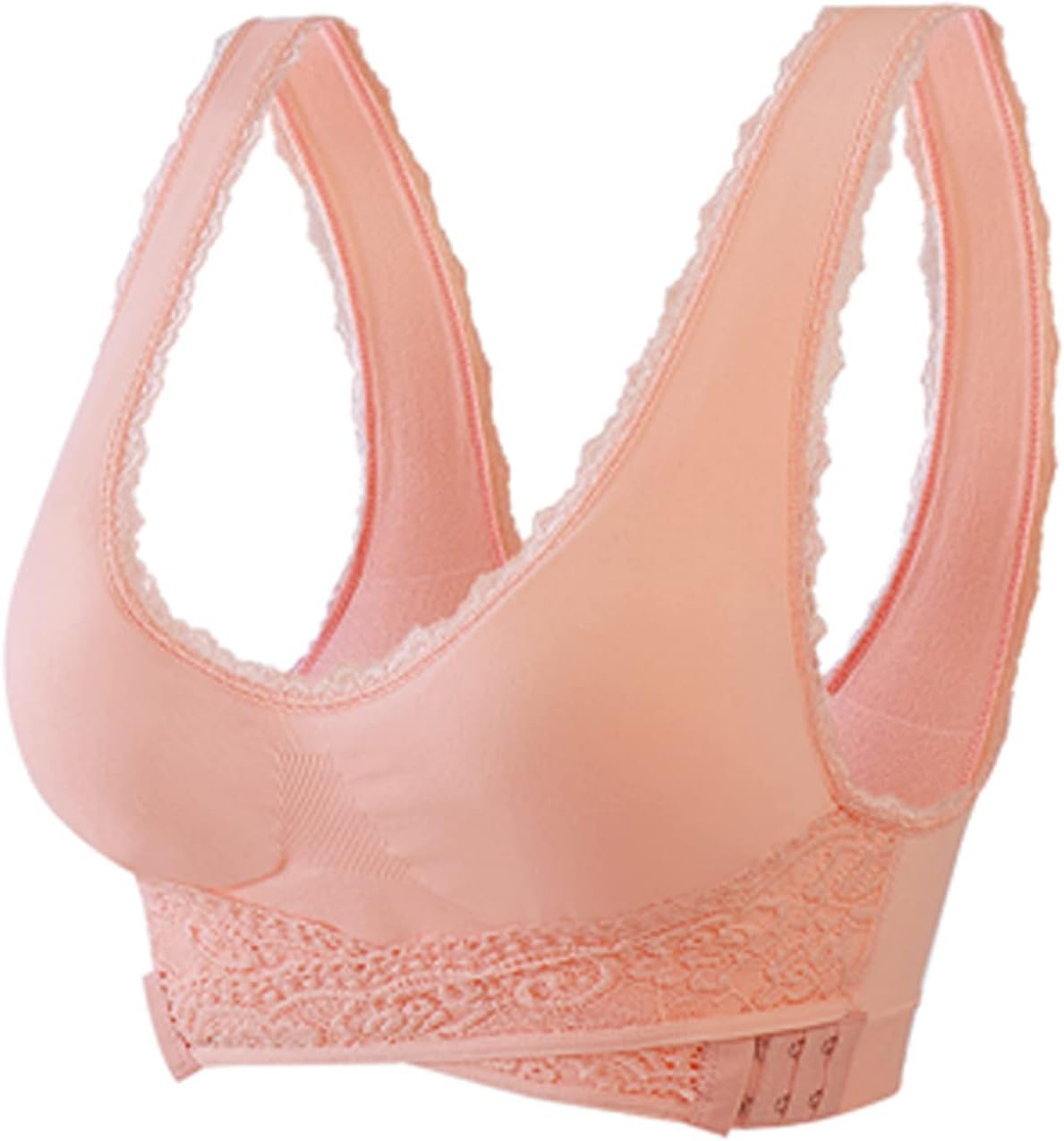 Spring of Sale 2024 - - for Older Women, Push up Bras for Women no Underwire, Comfy Sports Bras for Women, Front snap Bras for Senior Women, no Padding Bras Pink