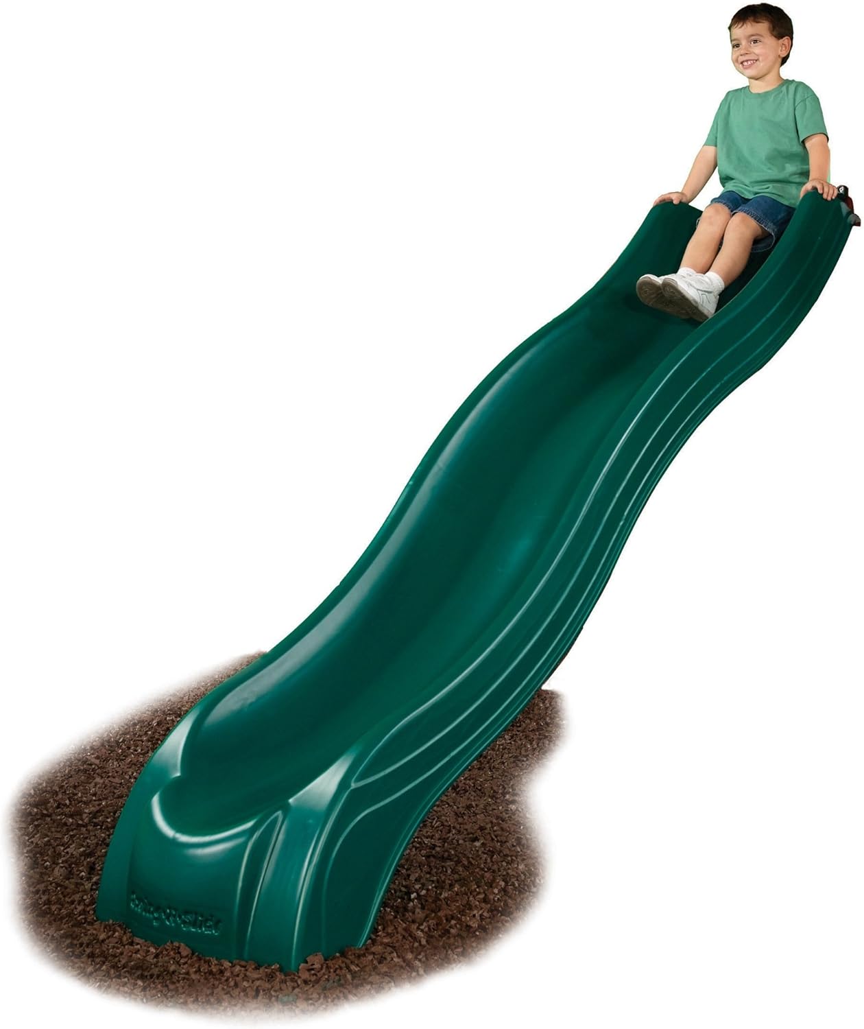 Swing-N-Slide WS 8337 Alpine Plastic Slide with Included Safety Handles, Green with Handles (Amazon Exclusive)