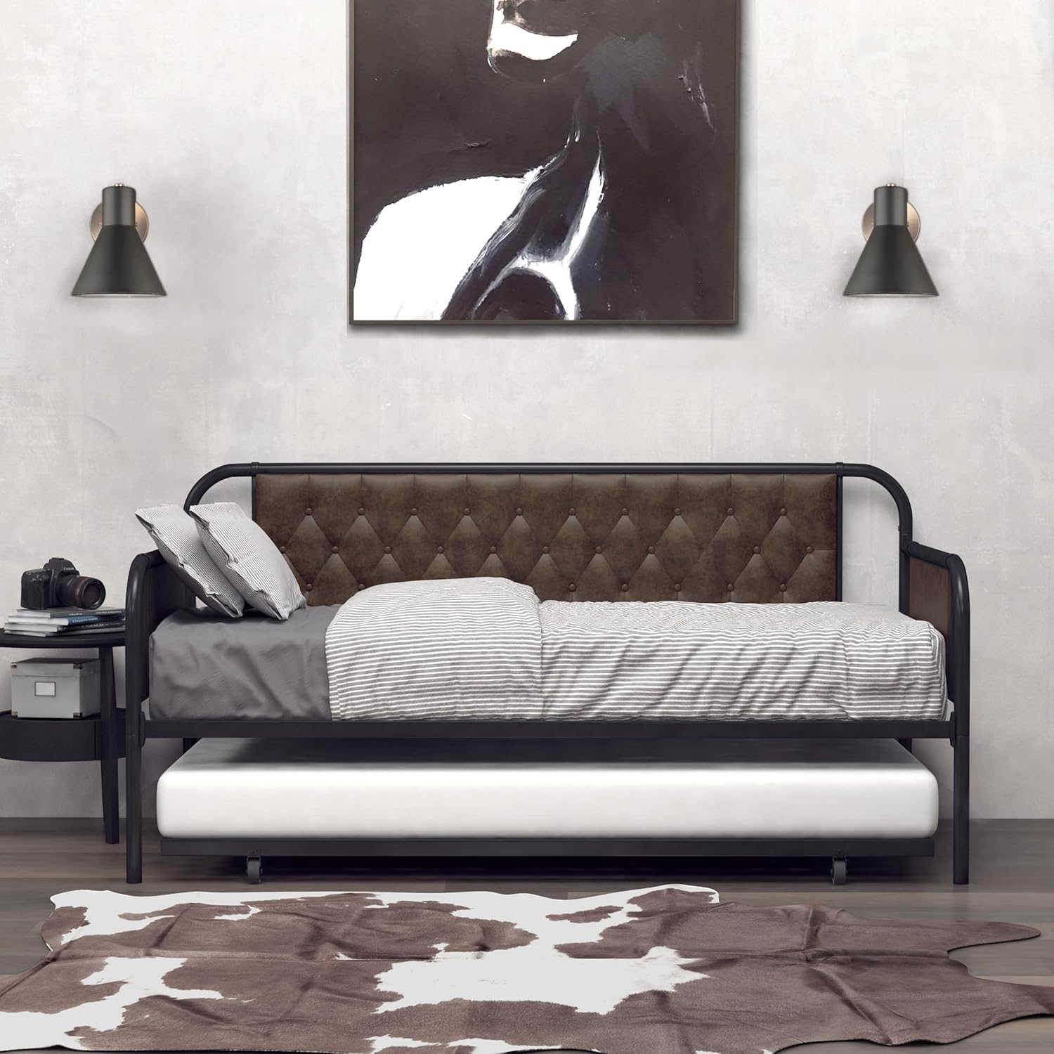 Hillsdale Trundle Jaywick Daybed, Twin, Black