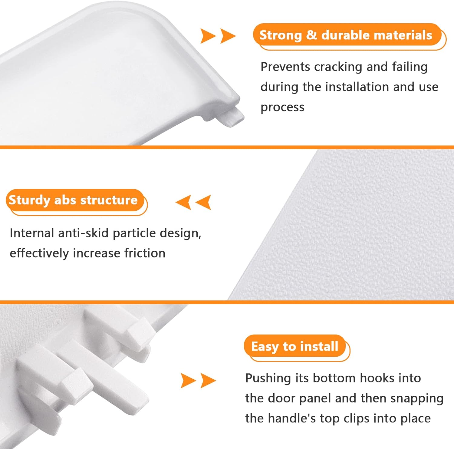 W10861225 W10714516 Dryer Door Handle Replacement by Blutoget - Unbreakable - Compatible for Whirlpool Ken-more May-tag Amana Crosley Dryers - Replaces AP5999398 PS11731583 W10861225VP