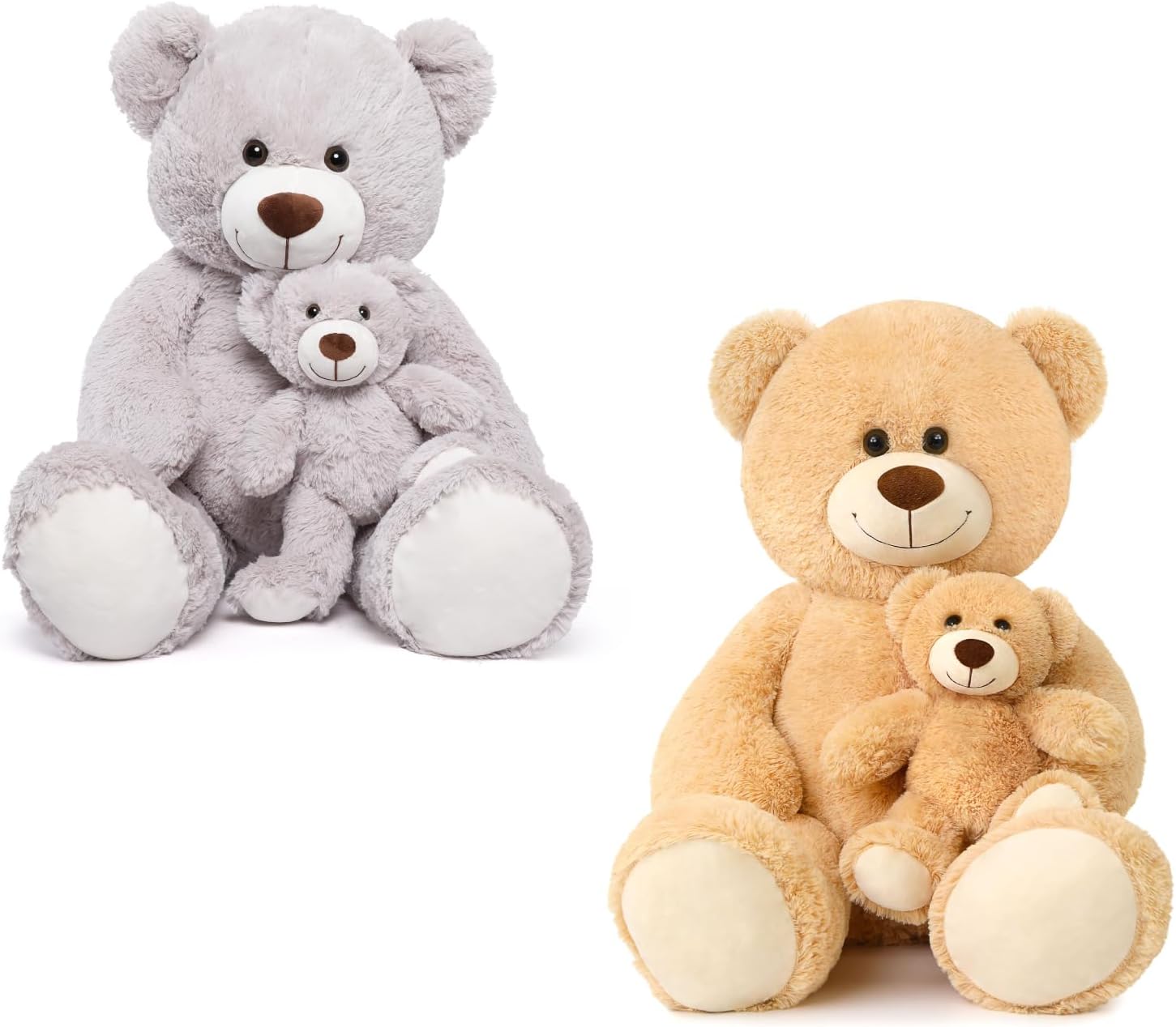MorisMos Giant Teddy Bear Mommy with Baby Bear Stuffed Animals