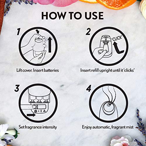 Air Wick Essential Mist, Essential Oils Diffuser, Sweet Fruit and Nutmeg, 1ct, Fall scent, Fall spray, Air Freshener, Packaging May Vary