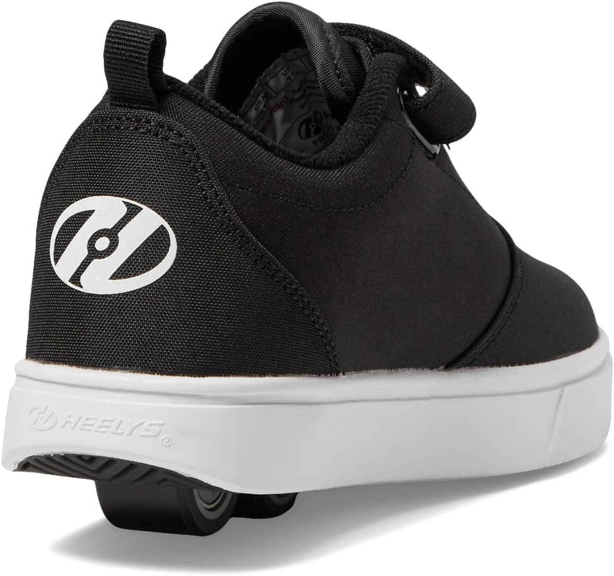 Heelys Pro 20 X2 (Little Big Kid/Adult) Wheeled Heel Shoe, Black/Grey/White, 12 US Unisex