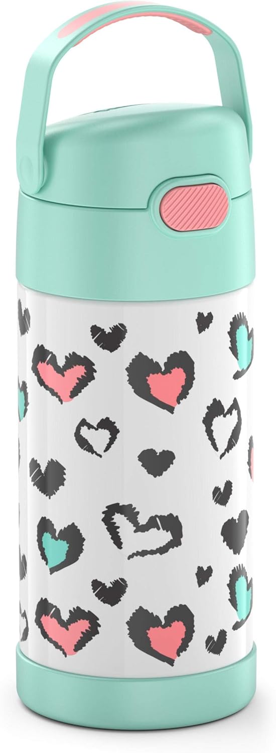 THERMOS FUNTAINER 12 Ounce Stainless Steel Kids Bottle, Pastels