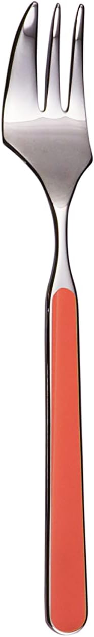 Mepra AZC10C71115 Fantasia Cake Fork, [Pack of 48], 15.24 cm, New Coral, Dishwasher Safe Tableware