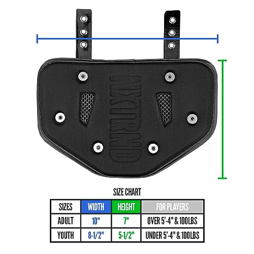 Nxtrnd Football Back Plate, Professional Football Backplates for Shoulder Pads