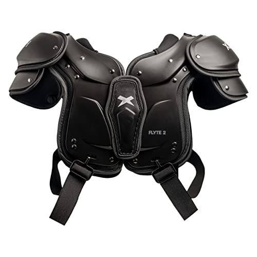 Xenith Youth Football Shoulder Pads - Flyte 2SF (Stretch) & Flyte 2TD (Traditional) - Lightweight, High-Impact Foam, Adjustable Buckle Straps- Protective Gear for All Positions