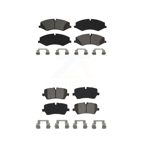 SIM Front Rear Semi-Metallic Brake Pads Kit Replacement For Kia Sedona Hyundai Entourage Genesis Borrego KSM-100080