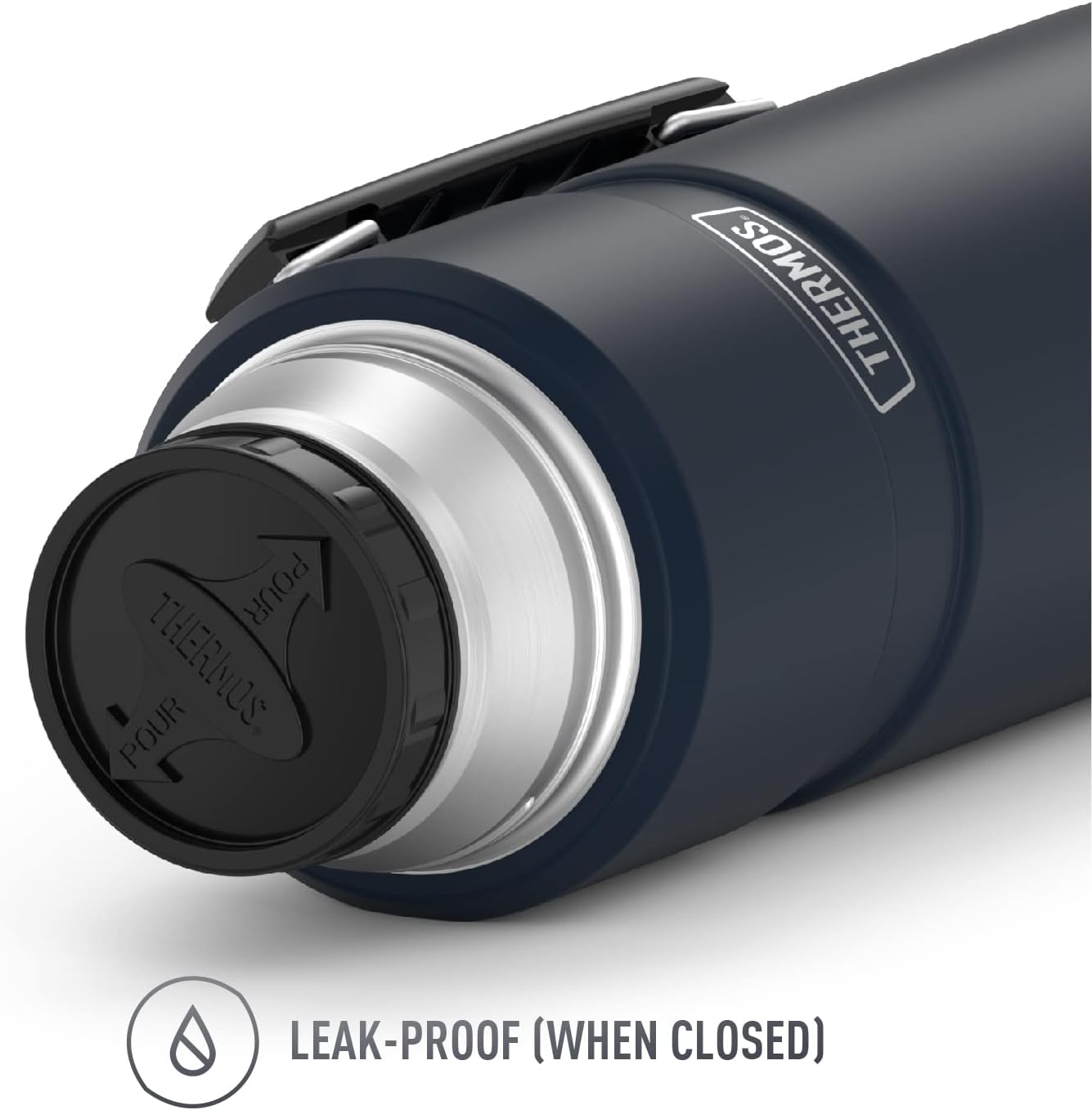 THERMOS Stainless King Vacuum-Insulated Beverage Bottle, 68 Ounce, Midnight Blue