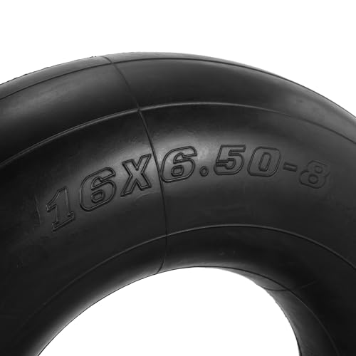 RUTU 16x6.50-8 16x7.50-8 Inner Tube with TR-13 Straight Valve Stem Gap for Golf Cart Tractor Lawn Mower Snow Throwers Tillers Trailers Wheelbarrow and ATV Quad 4 Wheeler(2Pcs)