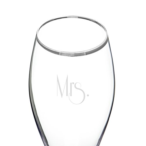 Cathy's Concepts Mr. & Mrs. Gatsby Champagne Flutes (Set of 2), Gold