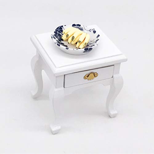 MILISTEN doll closet wardrobe doll wooden closet mini house ornament pretend play dollhouse toys baby wooden toys Kids Bedside Table Mold furniture wooden wardrobe Bamboo child white