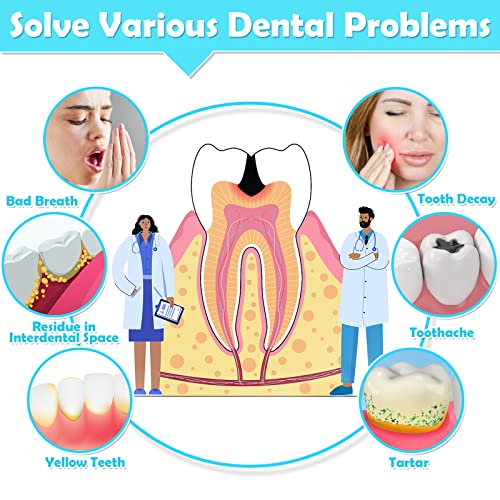 Modacraft 120Pcs Interdental Brush 4 Sizes Braces Brush Toothpicks with Soft Bristles 360° Bendable Floss Heads Dental Brushes Between Teeth Gum Braces Cleaning Kit Oral Tooth Cleaning Tool
