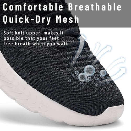 Women's Breathable Slip-On Sneakers: Lightweight Casual Shoes for Walking & Road Running