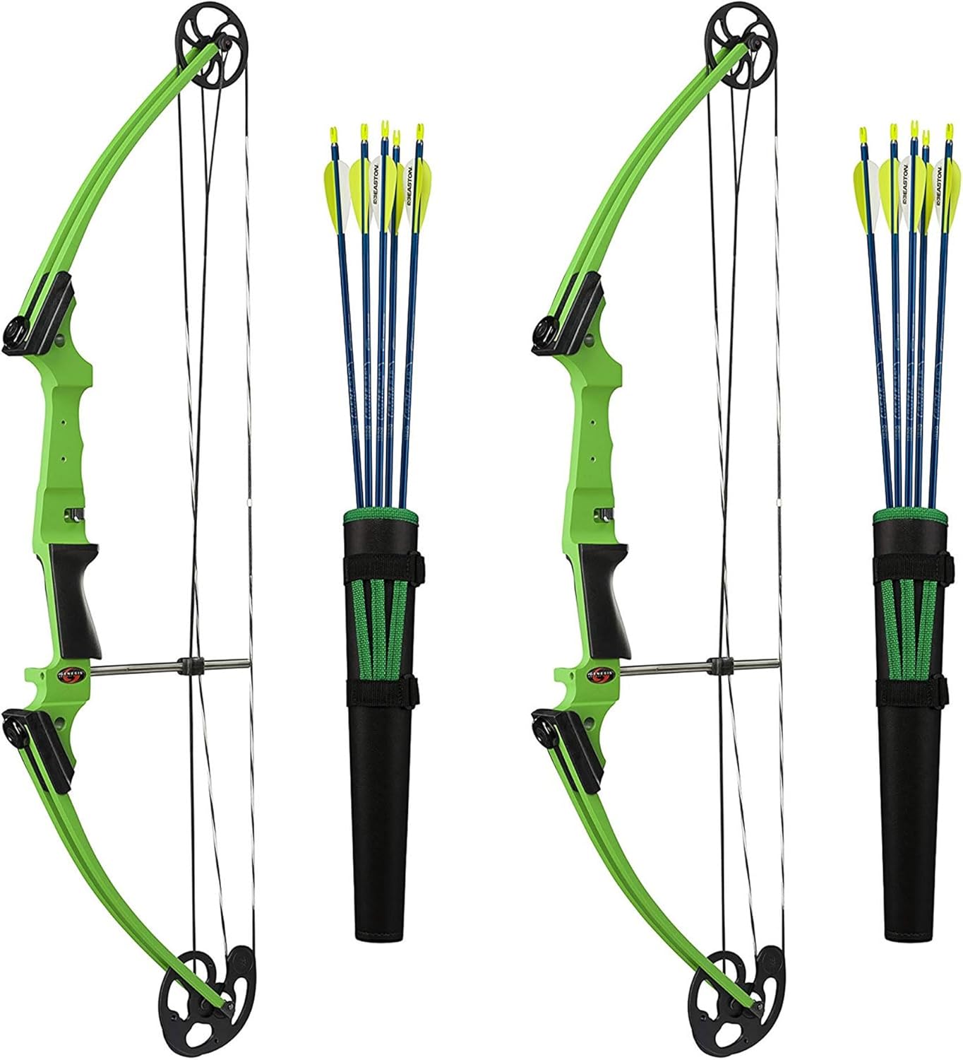 Genesis Archery Compound Bow Archery Kit w/Adjustable Draw Length 15
