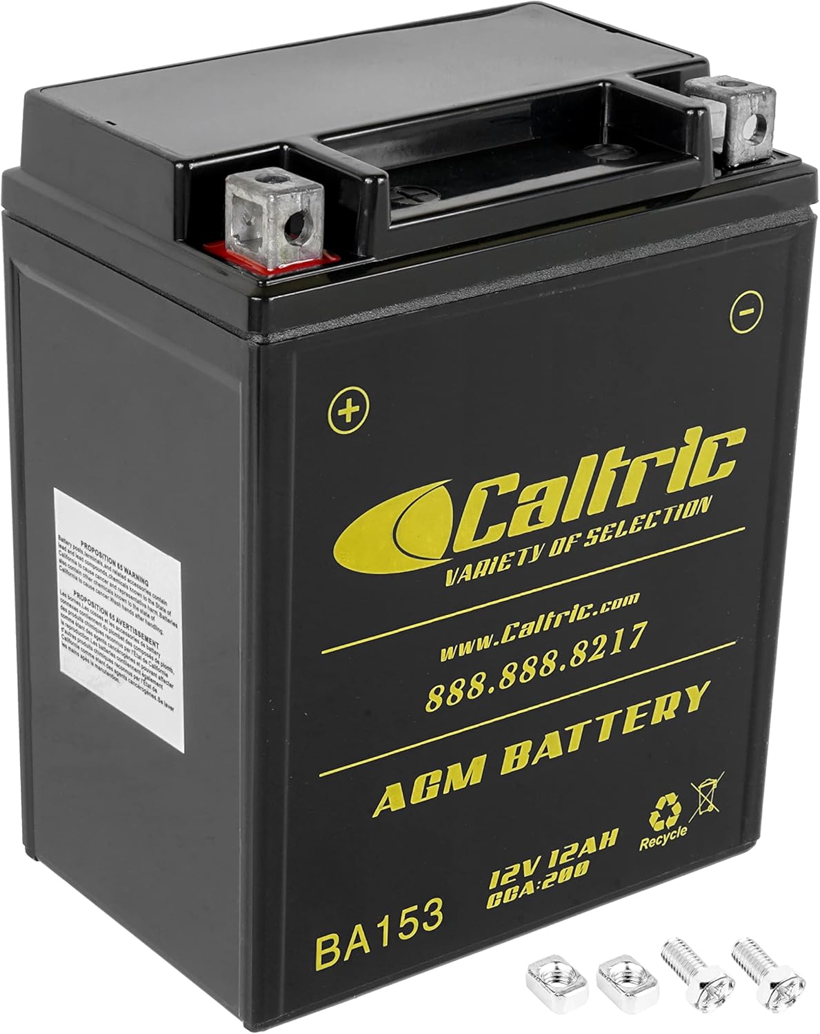 Caltric AGM Battery Compatible with Polaris Sportsman 450 4x4 HO 2006 2016 2017 2018 2019 2020