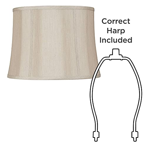 Taupe Medium Softback Round Lamp Shade 14
