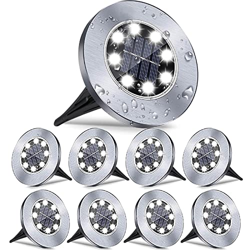 Solar Outdoor Lights, 12 Pack Solar Ground Lights, Waterproof LED Solar Lights Outdoor Garden Landscape Lighting, Solar Garden Lights Suitable for Lawn, Courtyard, Passage