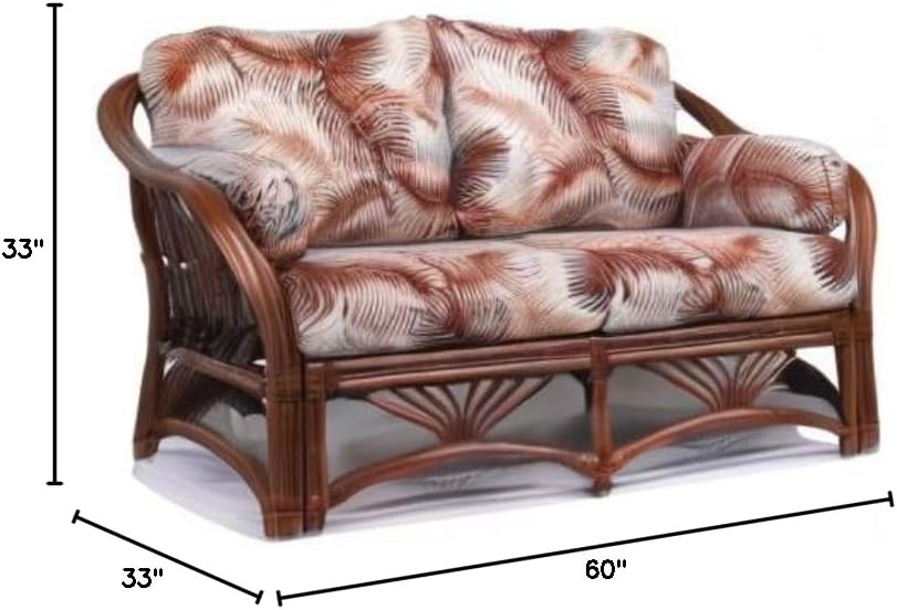 Rattan Living Room Furniture Loveseat (#1691AW-MS)