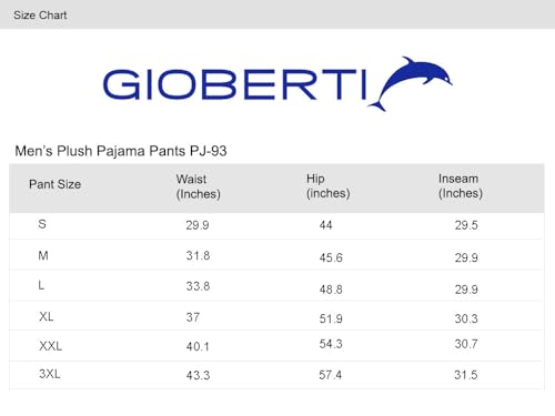 Gioberti Mens Super Soft Plush Pajama Pants