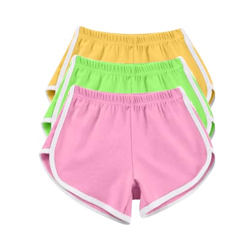 3 Pack Womens Sports Shorts Elastic Waist Lightweight Athletic Shorts for Women Casual Summer Yoga Dance Short Pants