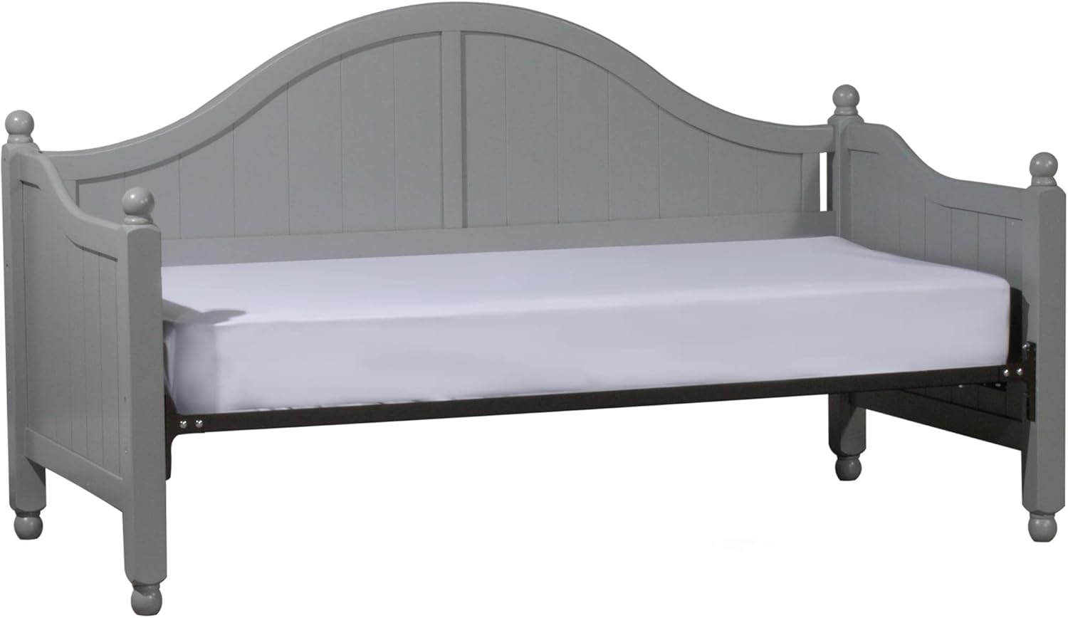 Hillsdale Augusta Solid Wood Daybed with Suspension Deck, Gray