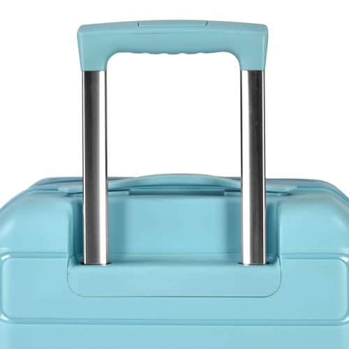 Traveler's Choice Pagosa Indestructible Hardshell Expandable Spinner Luggage, Black, Check-in Only